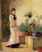 Homer, Winslow - Girl Watering Plants